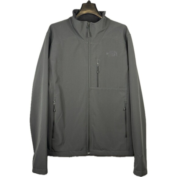 The North Face Apex Barrier Soft Shell Windwall Dark Gray Men’s Full Zip Medium - Picture 1 of 12